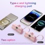MOGGAM Mini Bateria Externa iPhone Portátil - Compatible con 16/15/14/14/13 y Más - Bateria Portatil iPhone 2 en 1 de 5000mAh -