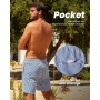 MaaMgic 7" 2 en 1 Bañador con Forro de Compresión con Cremallera Hombre Shorts de Baño Shorts de Playa Traje de Baño para