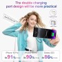 MOGGAM Mini Bateria Externa iPhone Portátil - Compatible con 16/15/14/14/13 y Más - Bateria Portatil iPhone 2 en 1 de 5000mAh -