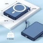 Yiisonger Power Bank Magnético 10000mAh, para Magsafe Powerbank Bateria Externa Carga Rapida, Cargador Portátil Inalámbrico