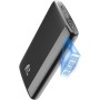 SLuB Power Bank 12000mAh, Ultra Delgado Bateria Externa, 3A USB C Carga Rapida, Pantalla Digital LCD, Cargador de Teléfono