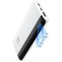 SLuB Power Bank 12000mAh, Ultra Delgado Bateria Externa, 3A USB C Carga Rapida, Pantalla Digital LCD, Cargador de Teléfono
