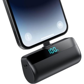 Mini Batería Externa 5200mAh para iPhone, Ultra Compacto Power Bank 20W PD Carga Rapida Cargador Portátil Powerbank con Pantalla