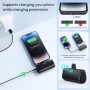 Mini Batería Externa 5200mAh para iPhone, Ultra Compacto Power Bank 20W PD Carga Rapida Cargador Portátil Powerbank con Pantalla