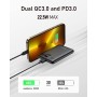 Bateria Externa Carga Rapida 10000mAh, Mini Power Bank 22.5W VEEKTOMX Bateria Portatil, PD 3.0 y QC 3.0, Compacto y Ligero