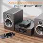 1Mii Receptor Bluetooth 5.1 HiFi, Adaptador Audio Inalámbrico con aptX Baja Latencia&HD, Salida RCA/AUX 3,5 mm Jack, 3D Surround