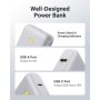 VOLTME Power Bank 10000mAh, PD3.0 Batería Externa Portátil 22,5W, Banco de Rápido Energía Compacto con USB-C y USB-A Compatible