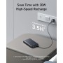 Anker Powerbank 537 (PowerCore 24K para portátiles), 24.000mAh 65W, Cargador portátil para MacBook Pro, DELL XPS, Microsoft
