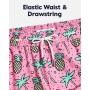 MaaMgic 7" 2 en 1 Bañador con Forro de Compresión con Cremallera Hombre Shorts de Baño Shorts de Playa Traje de Baño para