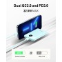 Bateria Externa Carga Rapida 10000mAh, Mini Power Bank 22.5W VEEKTOMX Bateria Portatil, PD 3.0 y QC 3.0, Compacto y Ligero