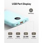 Bateria Externa Carga Rapida 10000mAh, Mini Power Bank 22.5W VEEKTOMX Bateria Portatil, PD 3.0 y QC 3.0, Compacto y Ligero