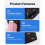 MaaMgic 7" 2 en 1 Bañador con Forro de Compresión con Cremallera Hombre Shorts de Baño Shorts de Playa Traje de Baño para