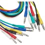Adam Hall Cables 3 STAR BVV 0120 SET - Juego de 6 cables de conexión de 6,3 mm Jack Stereo 1,20 m