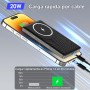 Power Bank 5000mAh, Cargador Portátil QC 3.0 PD 20W USB C Entrada&Salida Carga Rapida, Magnético Bateria Externa Inalámbrico con