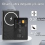 Power Bank 5000mAh, Cargador Portátil QC 3.0 PD 20W USB C Entrada&Salida Carga Rapida, Magnético Bateria Externa Inalámbrico con