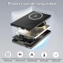 Power Bank 5000mAh, Cargador Portátil QC 3.0 PD 20W USB C Entrada&Salida Carga Rapida, Magnético Bateria Externa Inalámbrico con