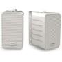Audibax Pícolo PR-42W Altavoces Estantería HiFi y Sonorización Blancos + Soportes Pared