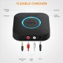 1Mii Receptor Bluetooth 5.1 HiFi, Adaptador Audio Inalámbrico con aptX Baja Latencia&HD, Salida RCA/AUX 3,5 mm Jack, 3D Surround