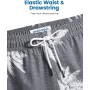 MaaMgic 7" 2 en 1 Bañador con Forro de Compresión con Cremallera Hombre Shorts de Baño Shorts de Playa Traje de Baño para
