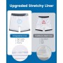 MaaMgic 7" 2 en 1 Bañador con Forro de Compresión con Cremallera Hombre Shorts de Baño Shorts de Playa Traje de Baño para