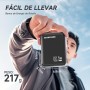 SEANCHEER 10000mAh Bateria Externa con Carga Rápida de PD 22,5W, Cable USB-C Retráctil de 72cm, Puerto USB-C de Entrada y
