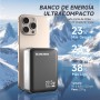 SEANCHEER 10000mAh Bateria Externa con Carga Rápida de PD 22,5W, Cable USB-C Retráctil de 72cm, Puerto USB-C de Entrada y