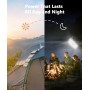 WASTDE Solar Power Bank 26.800mAh Met zonnepaneel, Solar Charger Power Bank USB-C 18W Output/Input Snel opladen Met kampeerlamp