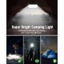 WASTDE Solar Power Bank 26.800mAh Met zonnepaneel, Solar Charger Power Bank USB-C 18W Output/Input Snel opladen Met kampeerlamp