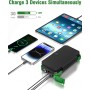 WASTDE Solar Power Bank 26.800mAh Met zonnepaneel, Solar Charger Power Bank USB-C 18W Output/Input Snel opladen Met kampeerlamp