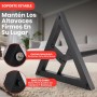 Pyle Soporte de Altavoz Monitor. Par de trípodes con Kit de Montaje. Ajustables en Altura de 86 a 134 cms. con Base de Metal