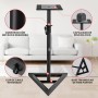 Pyle Soporte de Altavoz Monitor. Par de trípodes con Kit de Montaje. Ajustables en Altura de 86 a 134 cms. con Base de Metal