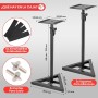 Pyle Soporte de Altavoz Monitor. Par de trípodes con Kit de Montaje. Ajustables en Altura de 86 a 134 cms. con Base de Metal