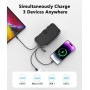 WASTDE Solar Power Bank 26.800mAh Met zonnepaneel, Solar Charger Power Bank USB-C 18W Output/Input Snel opladen Met kampeerlamp
