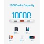 Mini Power Bank 10000mAh, Bateria Externa Carga Rapida, 22.5W VEEKTOMX Bateria Portatil, PD 3.0 y QC 3.0, Compacto y Ligero
