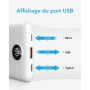 Mini Power Bank 10000mAh, Bateria Externa Carga Rapida, 22.5W VEEKTOMX Bateria Portatil, PD 3.0 y QC 3.0, Compacto y Ligero