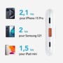 Mini Power Bank 10000mAh, Bateria Externa Carga Rapida, 22.5W VEEKTOMX Bateria Portatil, PD 3.0 y QC 3.0, Compacto y Ligero