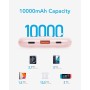Mini Power Bank 10000mAh, Bateria Externa Carga Rapida, 22.5W VEEKTOMX Bateria Portatil, PD 3.0 y QC 3.0, Compacto y Ligero