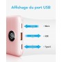 Mini Power Bank 10000mAh, Bateria Externa Carga Rapida, 22.5W VEEKTOMX Bateria Portatil, PD 3.0 y QC 3.0, Compacto y Ligero