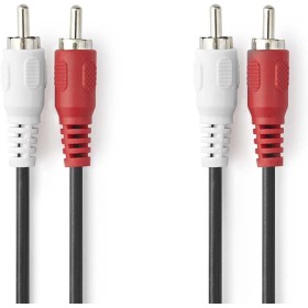 CABLEPELADO Cable de Audio 2X Macho - 2X Macho | Cable de Audio Dual | Apto para BLU-Ray, Cine en casa, Subwoofer, Equipos HiFi,