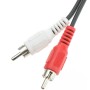 CABLEPELADO Cable de Audio 2X Macho - 2X Macho | Cable de Audio Dual | Apto para BLU-Ray, Cine en casa, Subwoofer, Equipos HiFi,
