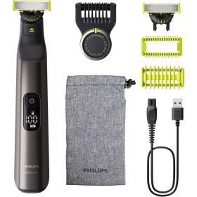 Philips OneBlade Pro 360 Auténtico Barbero, afeitadora y recortadora eléctrica facial y corporal, 2x 360 cuchillas, 1x peine de