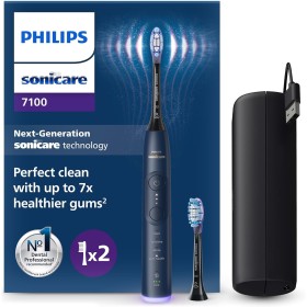 Philips Sonicare 7100 cepillo dental eléctrico, sónico, 4 modos de cepillado, 3 niveles de intensidad, alerta de presión,