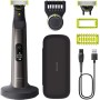 Philips OneBlade Pro 360 Barbero, afeitadora y recortadora eléctrica facial y corporal, 2 cuchillas 360º, peine de 14