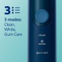 Philips Sonicare ProtectiveClean 5100 Pack Doble, 3 Modos, Sensor de Presión, Temporizador, Anterior, Azul/Blanco