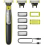 Philips OneBlade 360 Auténtico Barbero, afeitadora y recortadora eléctrica facial y corporal, 3x 360 cuchillas, 4x peine para