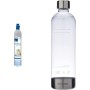 Philips Water Solutions ADD913/10 Cilindro de CO2 para Hacer espumosa + GoZero Sparkling Water Maker Bottle Botella para Sifón,