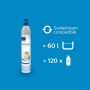 Philips Water Solutions ADD913/10 Cilindro de CO2 para Hacer espumosa + GoZero Sparkling Water Maker Bottle Botella para Sifón,