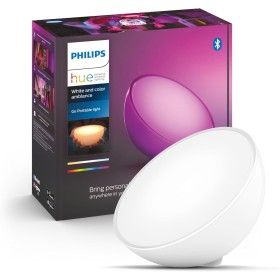 Philips Hue Go Lámpara de Mesa Inteligente LED, con Bluetooth, Luz Blanca y Color, Compatible con Alexa y Google Home