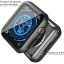 Misxi [2 Piezas] Negro PC Funda con Cristal Templado Protector de Pantalla para Apple Watch Series 9 (2023) Series 8 Series 7