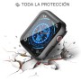 Misxi [2 Piezas] Negro PC Funda con Cristal Templado Protector de Pantalla para Apple Watch Series 9 (2023) Series 8 Series 7